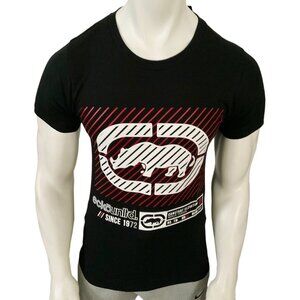NWT ECKO UNLTD. AUTHENTIC MEN'S BLACK CREW NECK SHORT SLEEVE T-SHIRT SIZE S